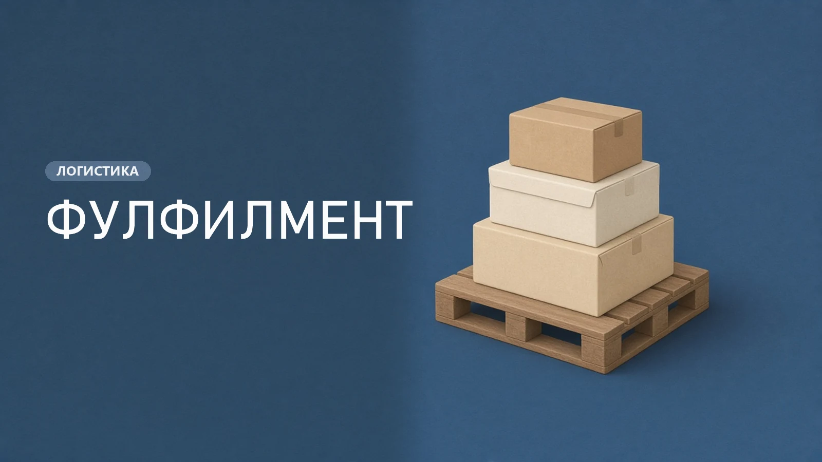 Паллета с коробками - фулфилмент