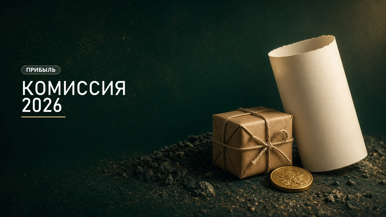 Посылка, свиток и монета - комиссия 2026
